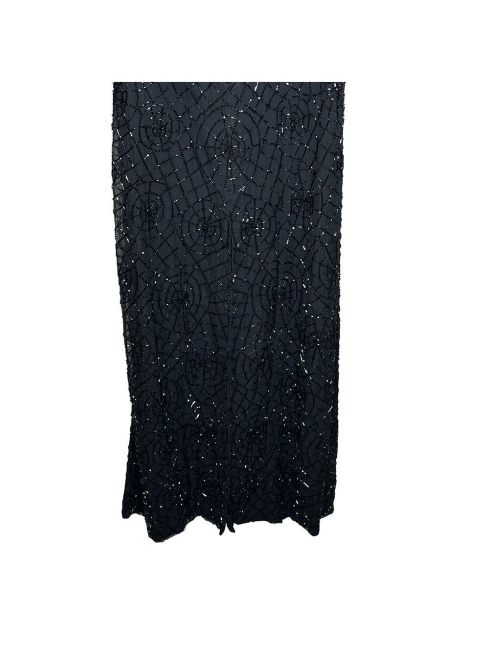 Sean Collection Vintage Beaded Elegant Black Evening Gown‎ Women’s Size Small - Picture 7 of 14